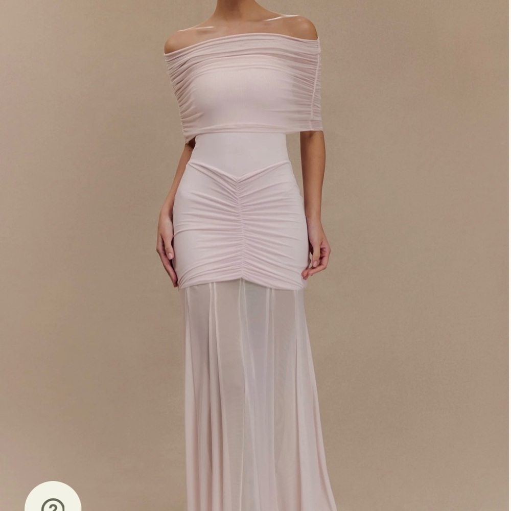 Meshki Strapless Blush Dress